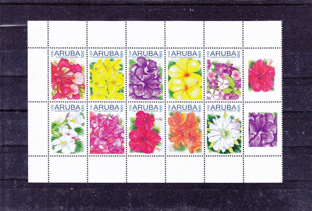 Aruba 514/23 Bloemen 2011 (S1036), Verzenden, Postfris