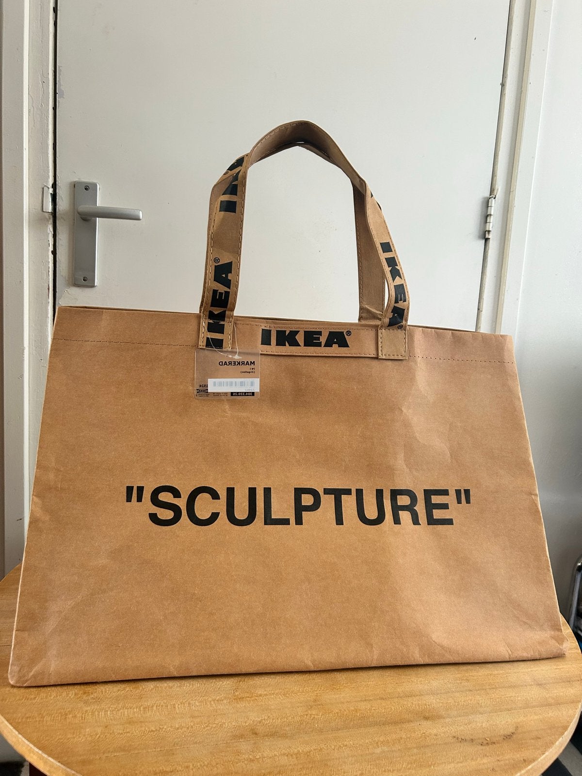 IKEA x Virgil Abloh MARKERAD "SCULPTURE" Shopper (Large), Ophalen of Verzenden, Nieuw, Bruin, Shopper