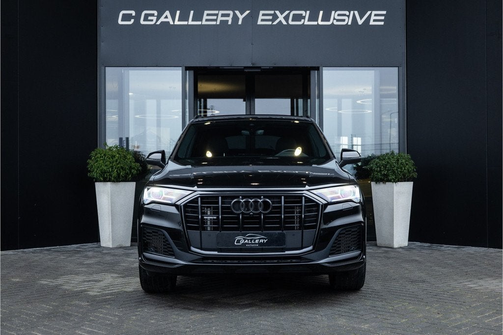 Audi Q7 55 TFSI e quattro Pro Line S - S Line | Luchtvering, Auto's, Audi, Automaat, Gebruikt, Zwart, 2995 cc