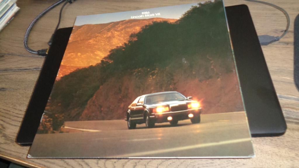 USA Folder LINCOLN  MARK  VII  ,  1986, Verzenden, Zo goed als nieuw, Overige merken