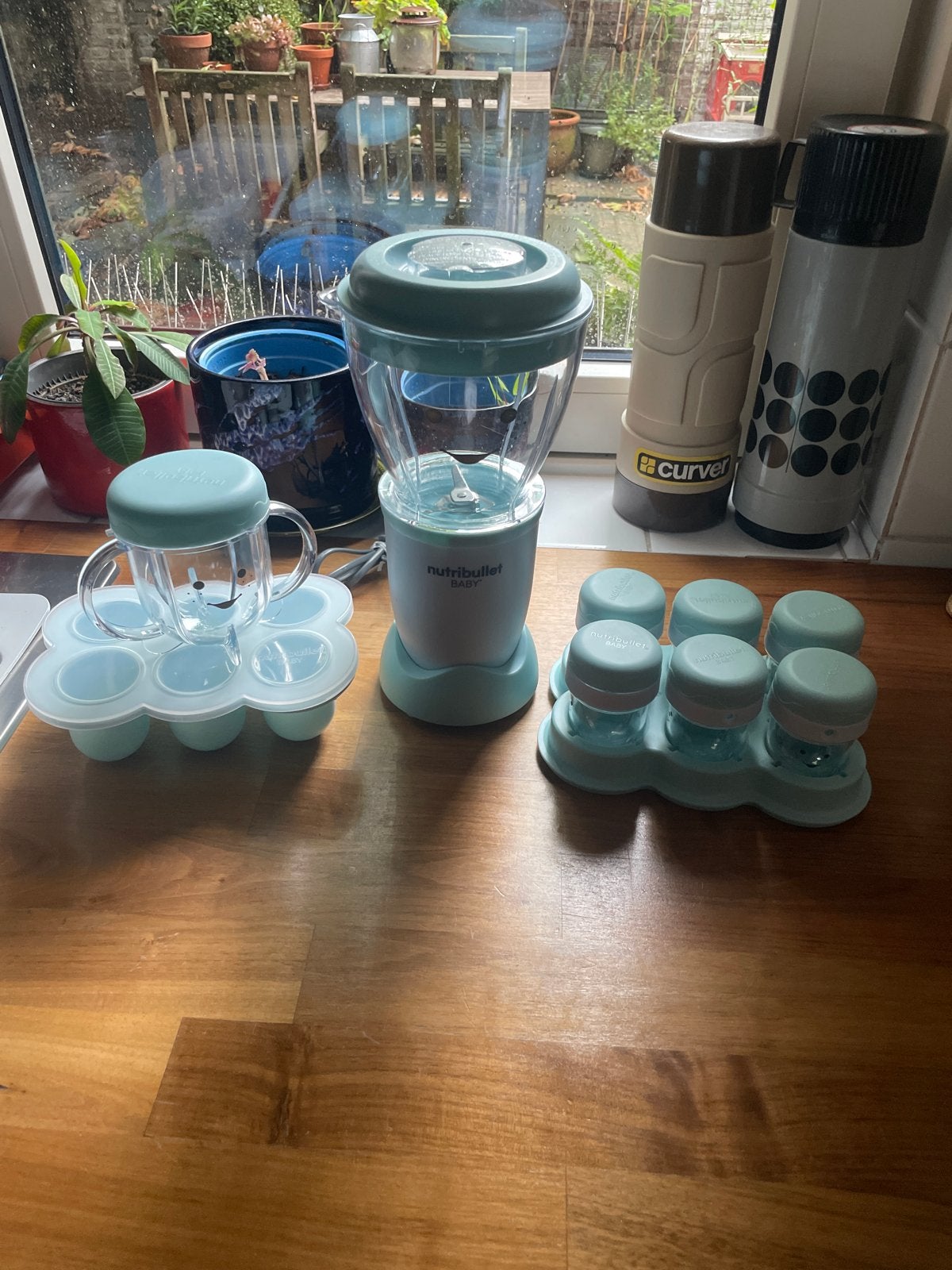 Nutribullet Babyvoedingmaker met accessoires, Ophalen of Verzenden, Gebruikt, BPA-vrij, Babyvoedingmaker
