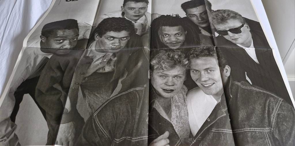 Vintage  poster.UB40- NICK kamen, Ophalen of Verzenden, A1 t/m A3, Muziek, Rechthoekig Staand