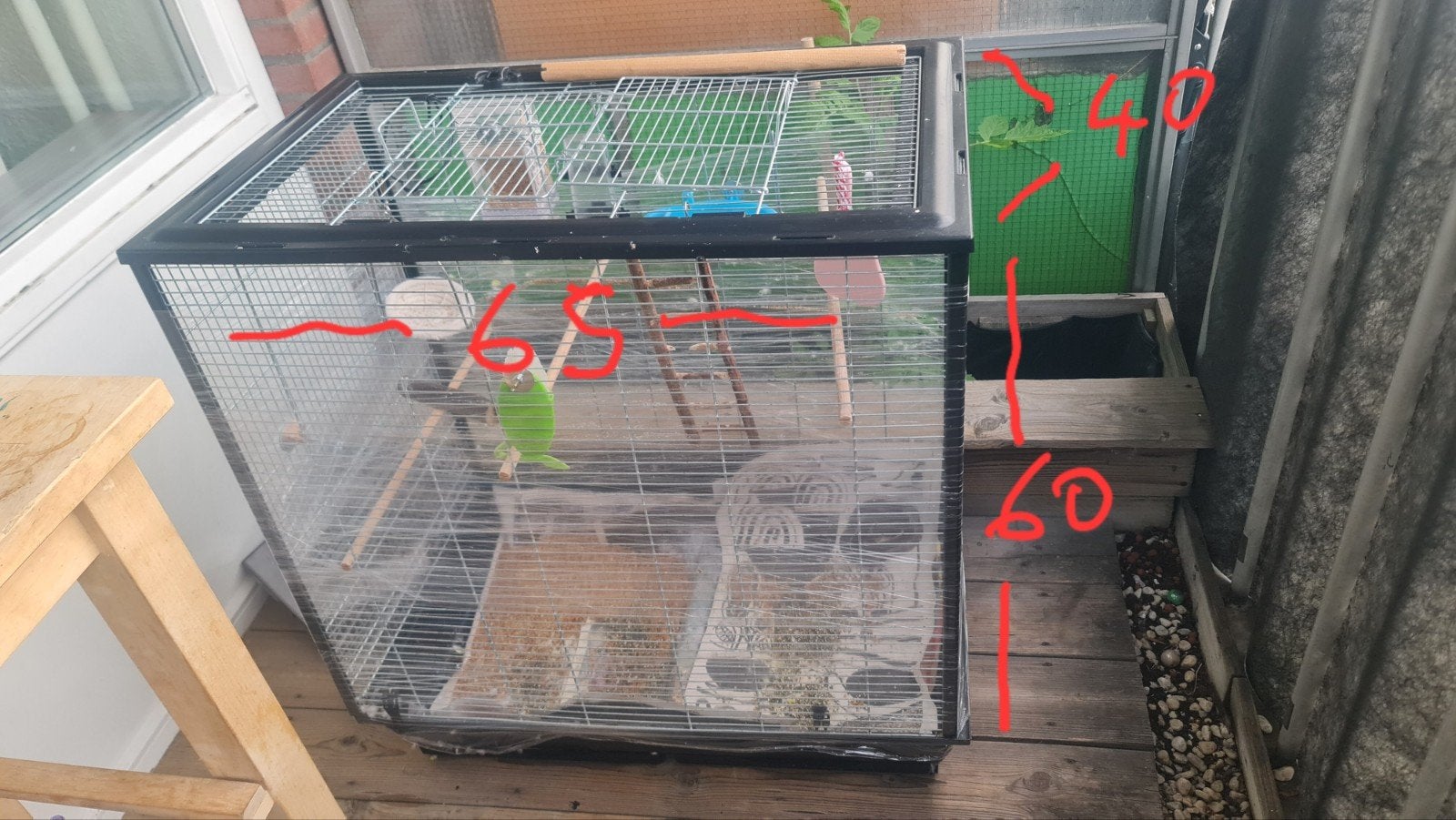 Bird Cage, Ophalen, Gebruikt, Metaal, Vogelkooi