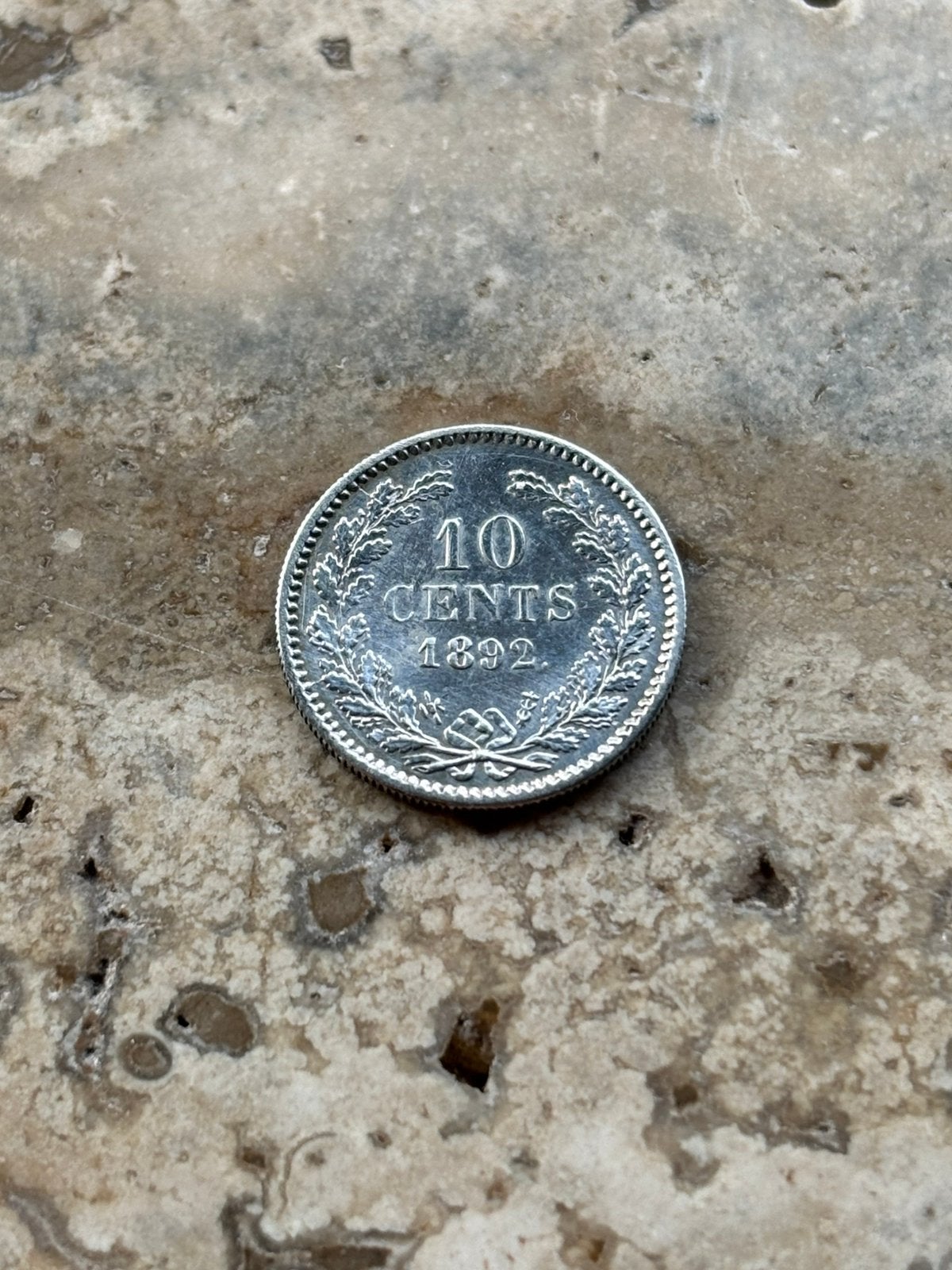 10 cent 1892 Wilhelmina, mooie kwaliteit, Postzegels en Munten, Zilver, Ophalen of Verzenden, 10 cent, Koningin Wilhelmina
