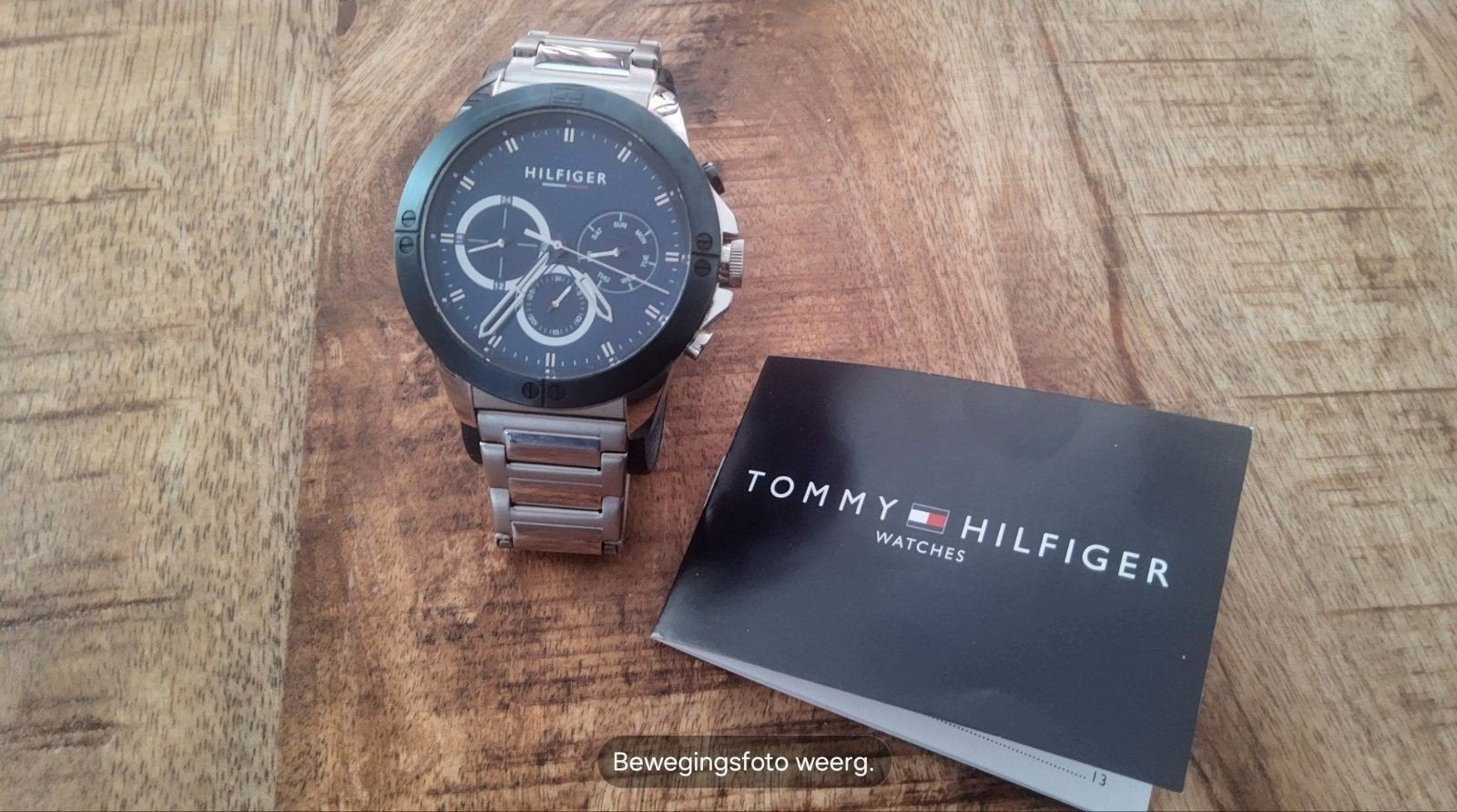 TOMMY HILFIGER horloge, Sieraden, Tassen en Uiterlijk, Horloges | Heren, Ophalen of Verzenden, Staal, Overige merken