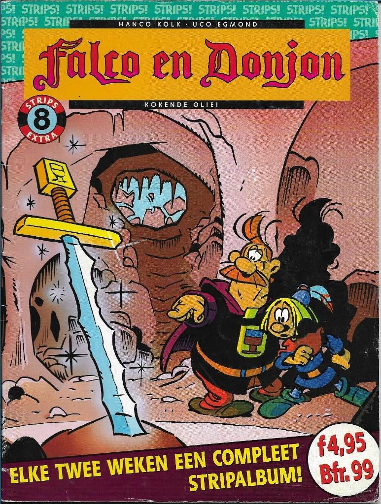 Falco en Donjon - Strips extra 8, Boeken, Stripboeken, Eén stripboek, Ophalen of Verzenden, Gelezen
