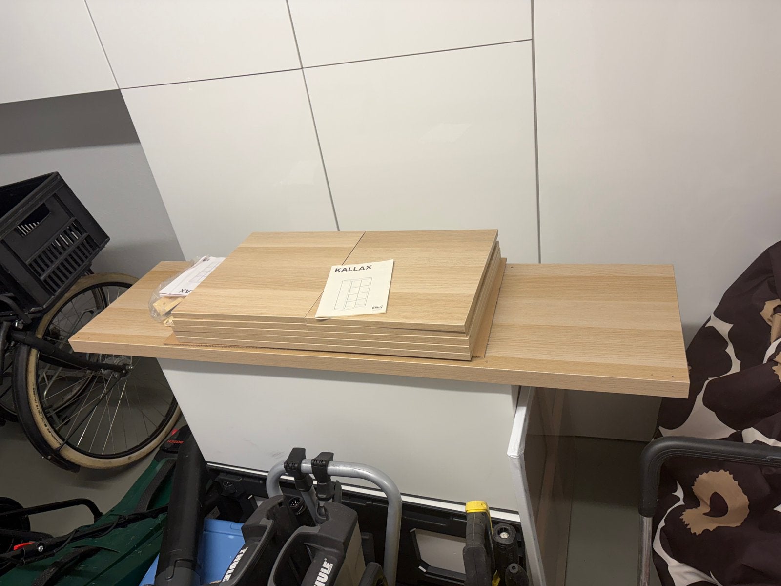 Kallax onderdelen 4x2 kast NIEUWE binnen vakken 4x2 + 1 wand, Ophalen, Met plank(en), Nieuw, 50 tot 100 cm