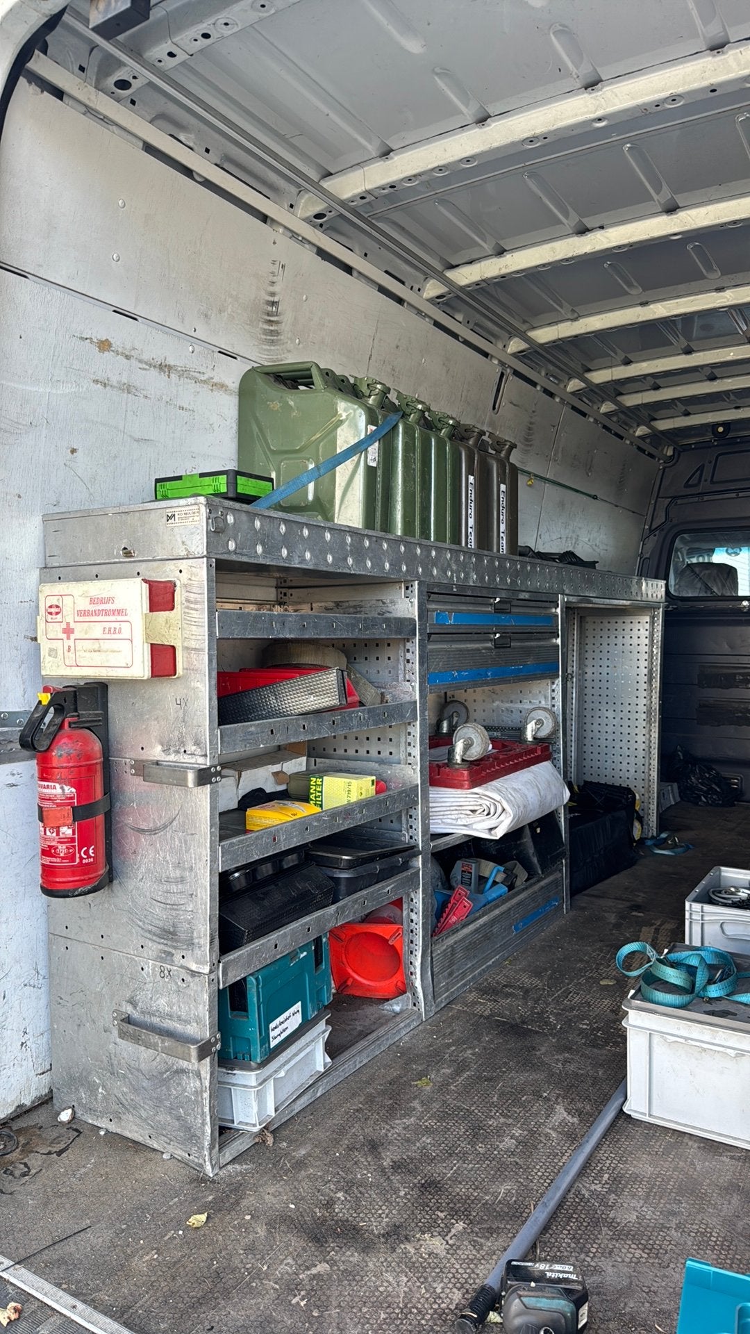 Werkplaatsinrichting sprinter / crafter lengte 2, Ophalen