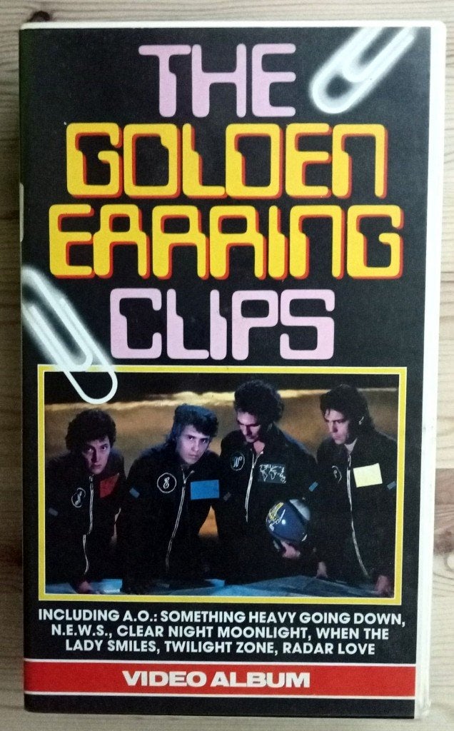 Golden Earring: the Golden Earring Clips. VHS videoband., Cd's en Dvd's, Alle leeftijden, Ophalen of Verzenden, Zo goed als nieuw