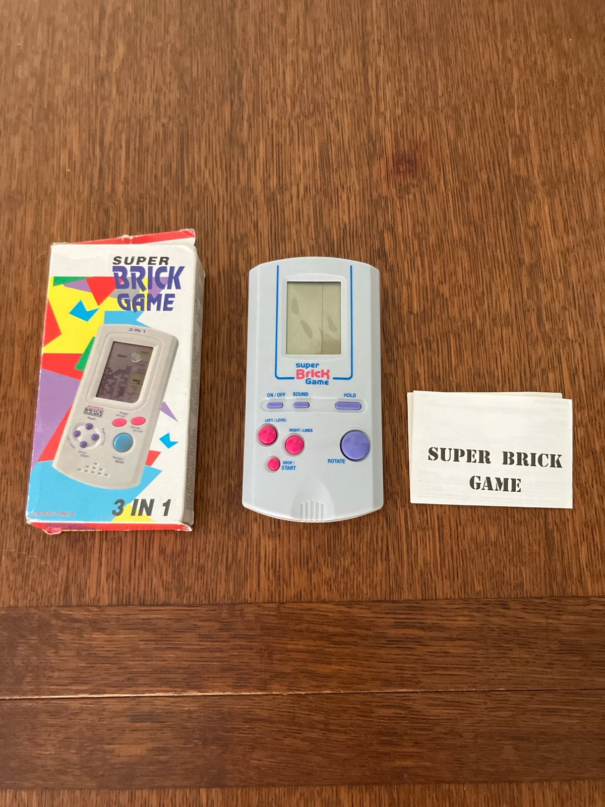 Super Brick Game 3 in 1 met doosje en beschrijving, Onbekend, Ophalen of Verzenden, Onbekend, Onbekend