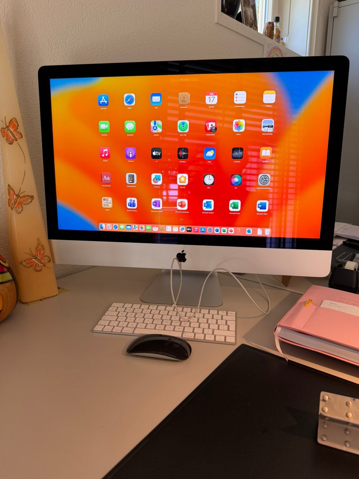 Apple iMac Retina 5K 27-inch met Apple toetsenbord & muis, Ophalen, Zo goed als nieuw, IMac, 3 tot 4 Ghz