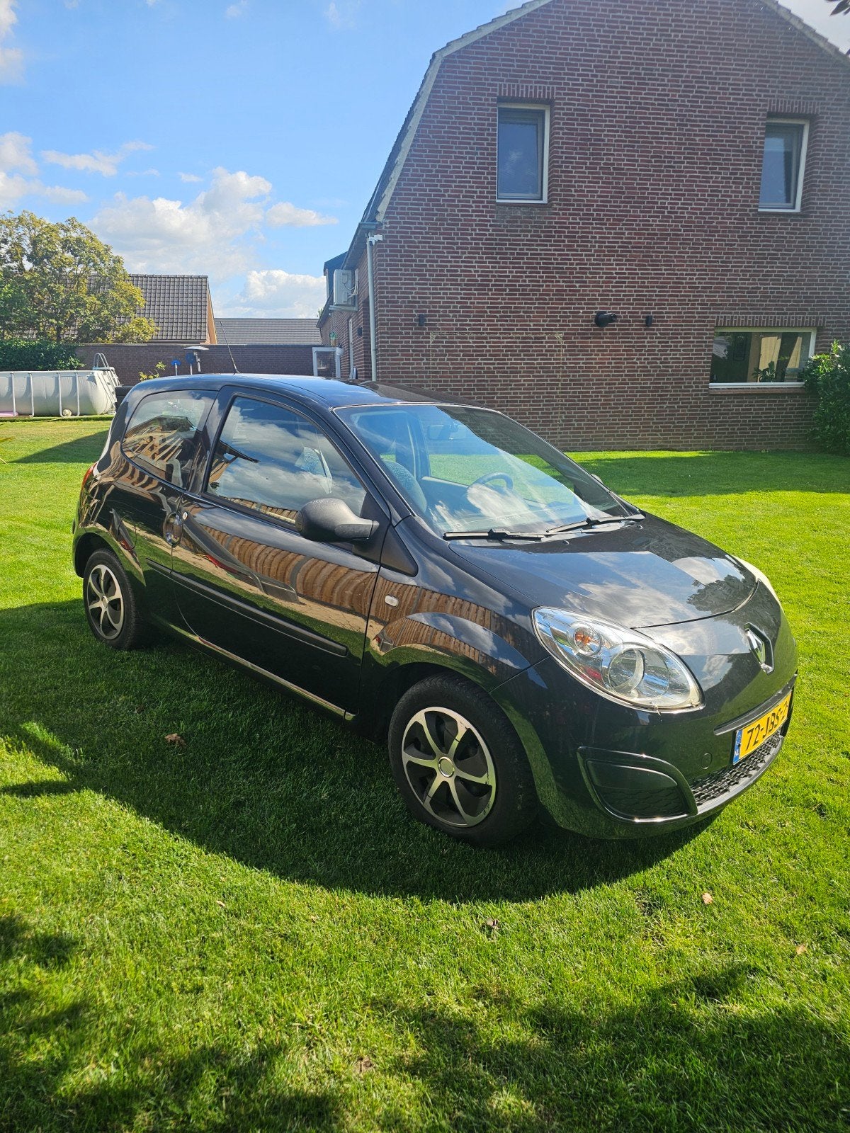 Renault Twingo 1.1 2009 Zwart, Auto's, Voorwielaandrijving, Twingo, 31 €/maand, 4 cilinders