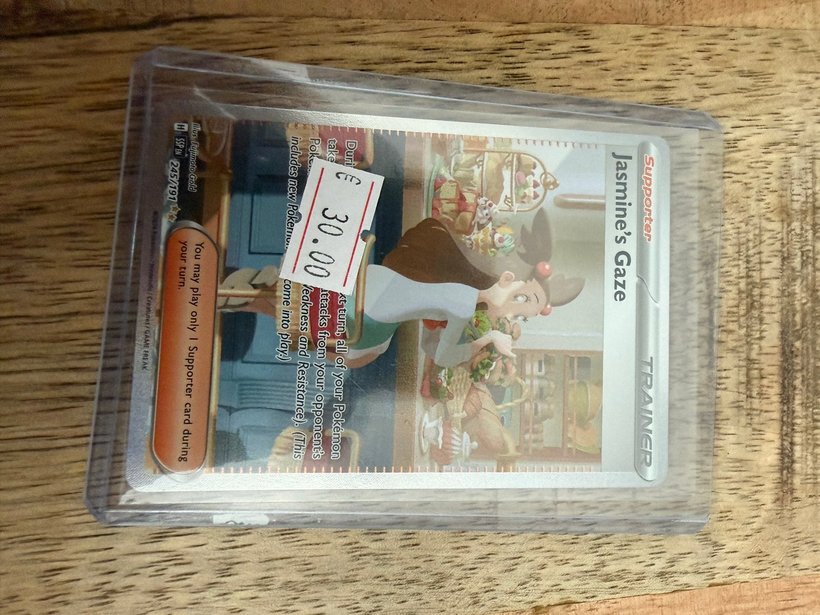 Pokémon TCG: Jasmine's Gaze Trainer Kaart (245/191), Ophalen of Verzenden, Zo goed als nieuw, Losse kaart