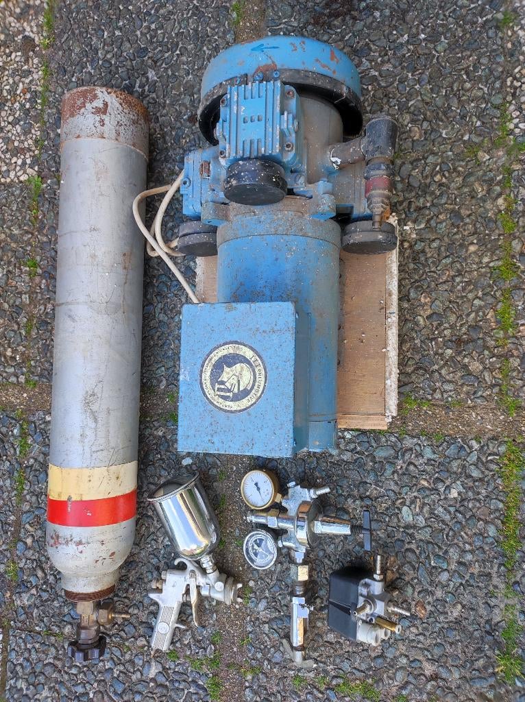 Compressor, Ophalen, Gebruikt, Minder dan 200 liter/min, Olievrij