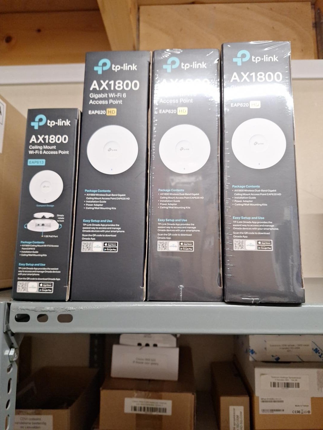 4x TP-Link Omada AX1800 WiFi 6 Access Point – nieuw, Ophalen of Verzenden, Nieuw