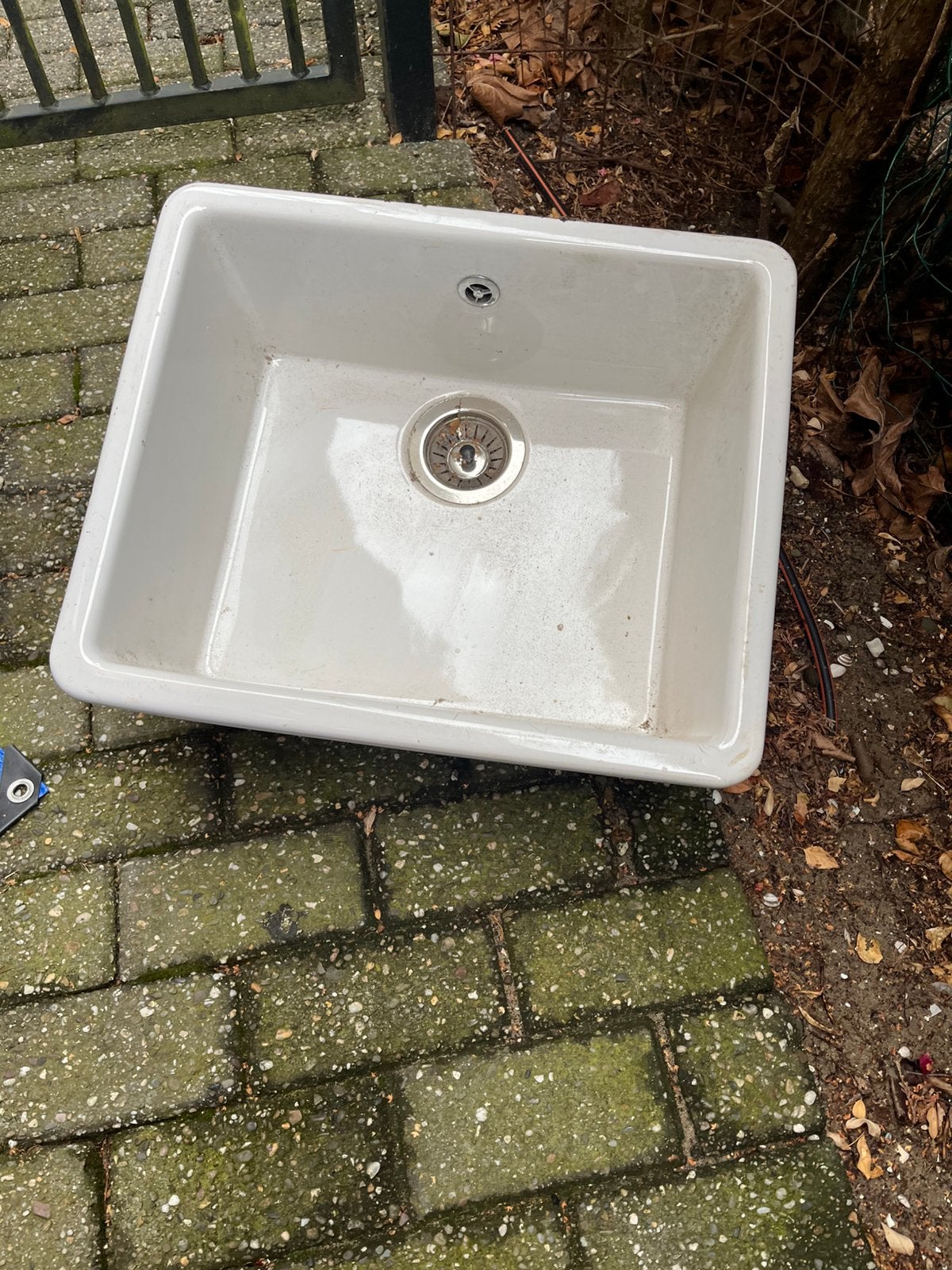 poseleine wasbak, Huis en Inrichting, Keuken | Keukenelementen, Ophalen, 50 tot 100 cm, Zo goed als nieuw, Minder dan 100 cm