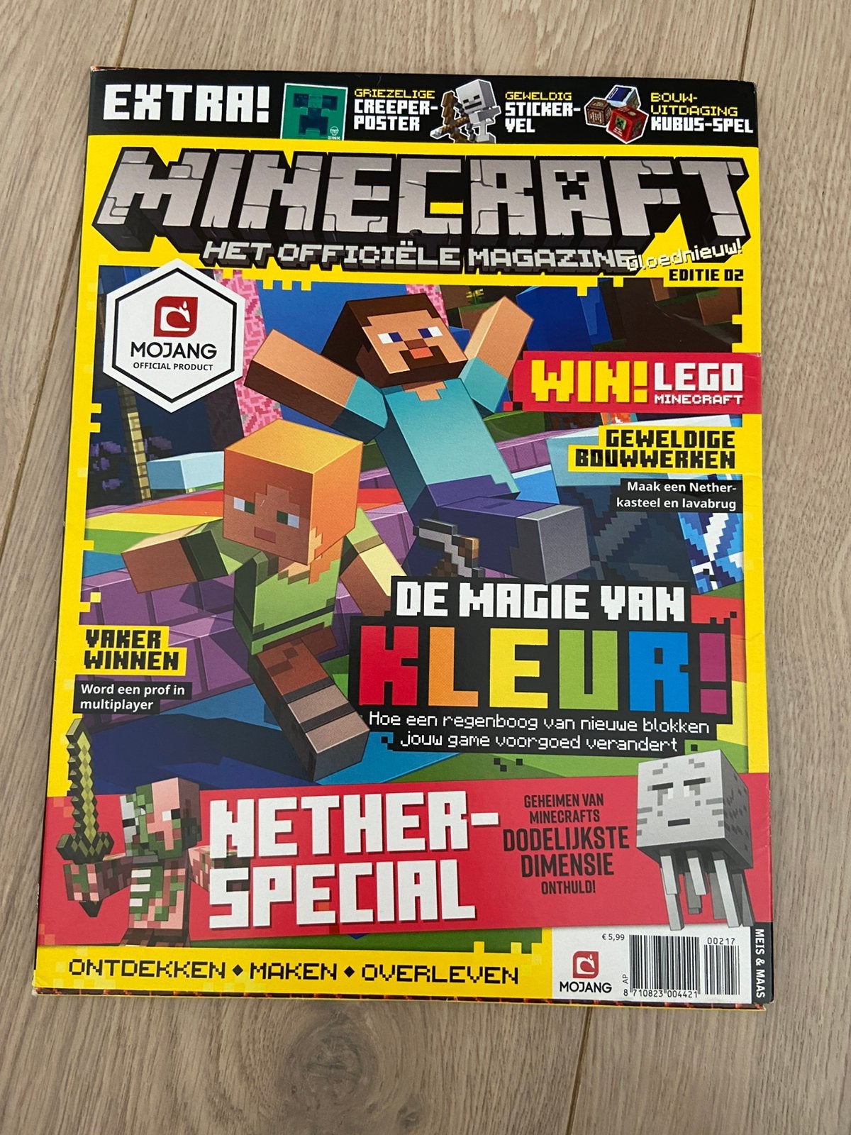 Minecraft magazine editie 2 nog in kartonnen sleeve, Ophalen of Verzenden, Zo goed als nieuw, Sport en Vrije tijd