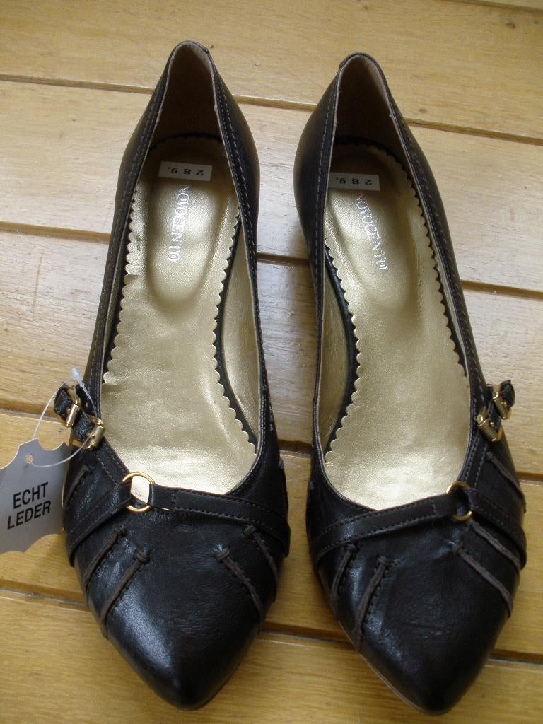 NOVOCENTO ballerina's bruin leer maat 42 - nieuw -, Bruin, Nieuw, Ophalen of Verzenden, Novocento