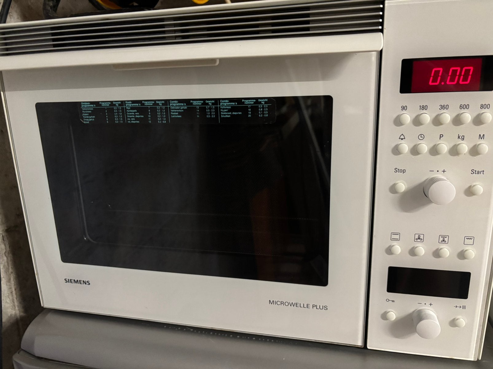 Siemens Microwelle Plus - 45x55x40H, 1025xe, Ophalen of Verzenden, Zo goed als nieuw, Inbouw