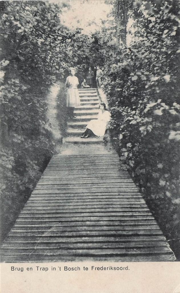 702-433-047 Brug En Trap In 'T Bosch Te Frederiksoord, Verzenden, Voor 1920, Drenthe