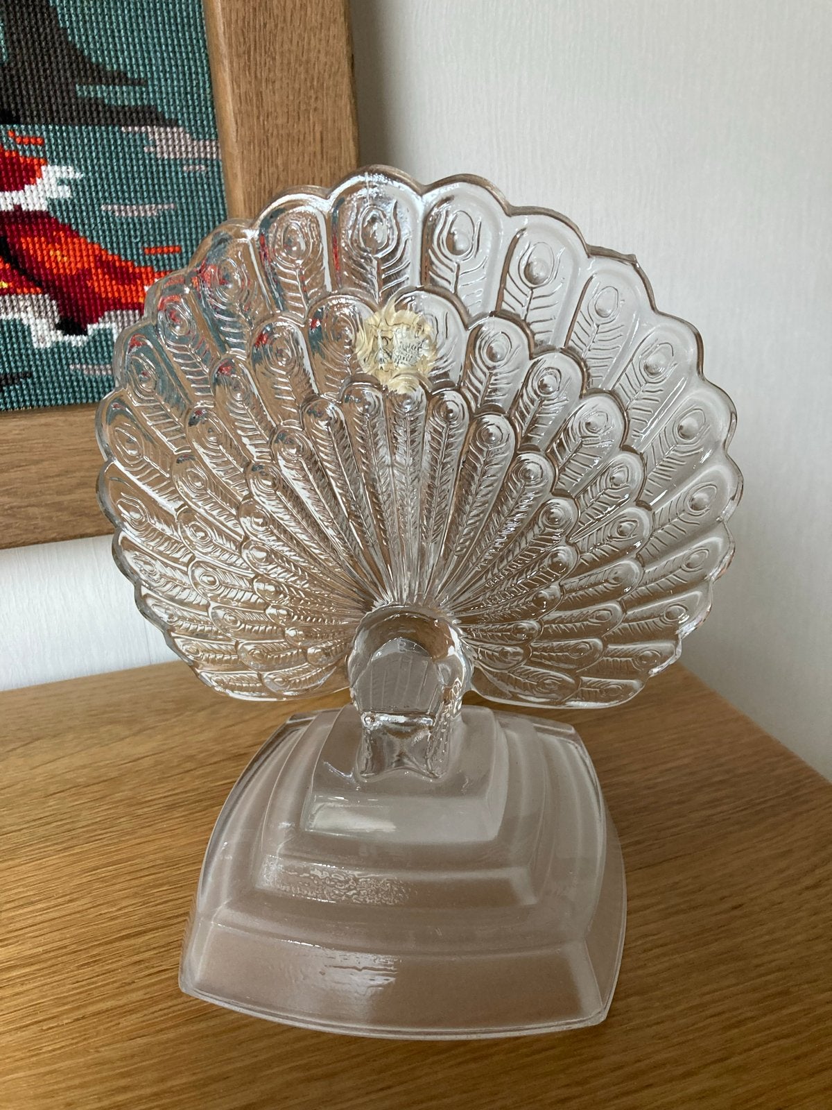 Vintage Kristallen Pauw - Cristal d’Argues France, Antiek en Kunst, Ophalen of Verzenden