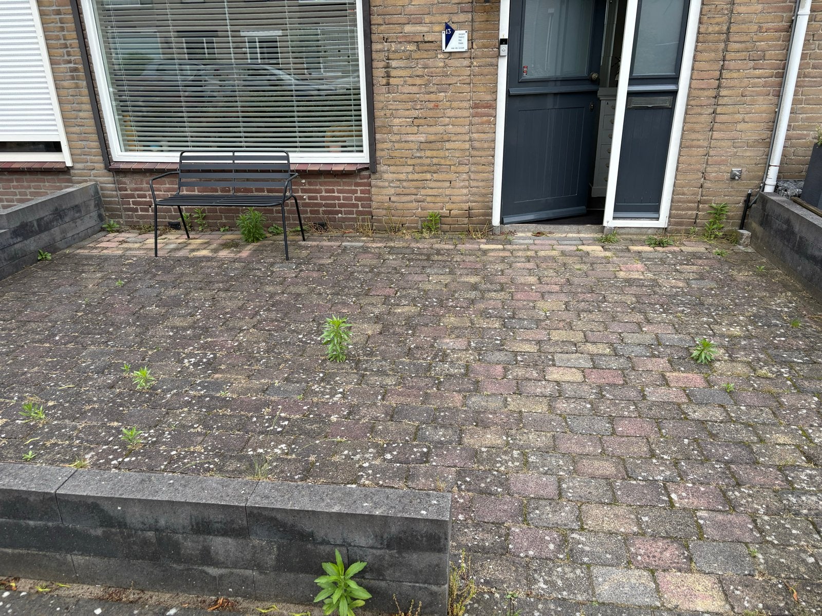 Stenen, Tuin en Terras, Tuinbanken, Ophalen, Gebruikt, Metaal