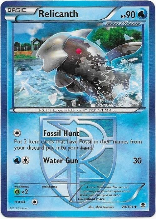 Plasma Blast,  Relicanth [uncommon] 24/101, Verzenden, Nieuw, Losse kaart