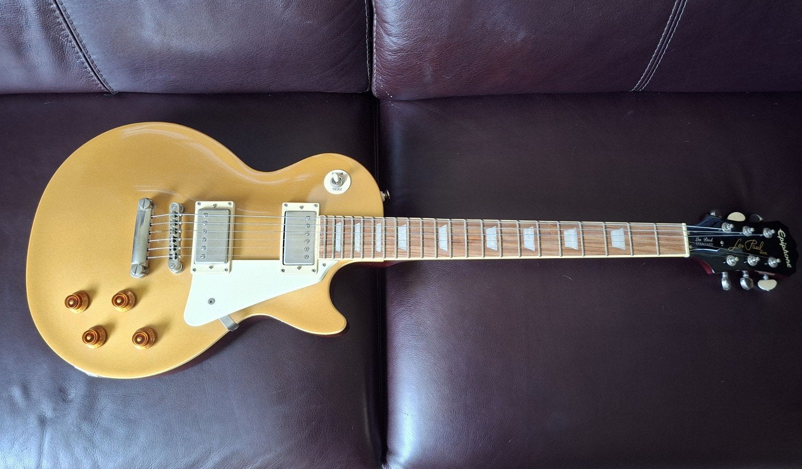 Epiphone Les Paul Standard 50s Goldtop, Muziek en Instrumenten, Snaarinstrumenten | Gitaren | Elektrisch, Ophalen, Zo goed als nieuw