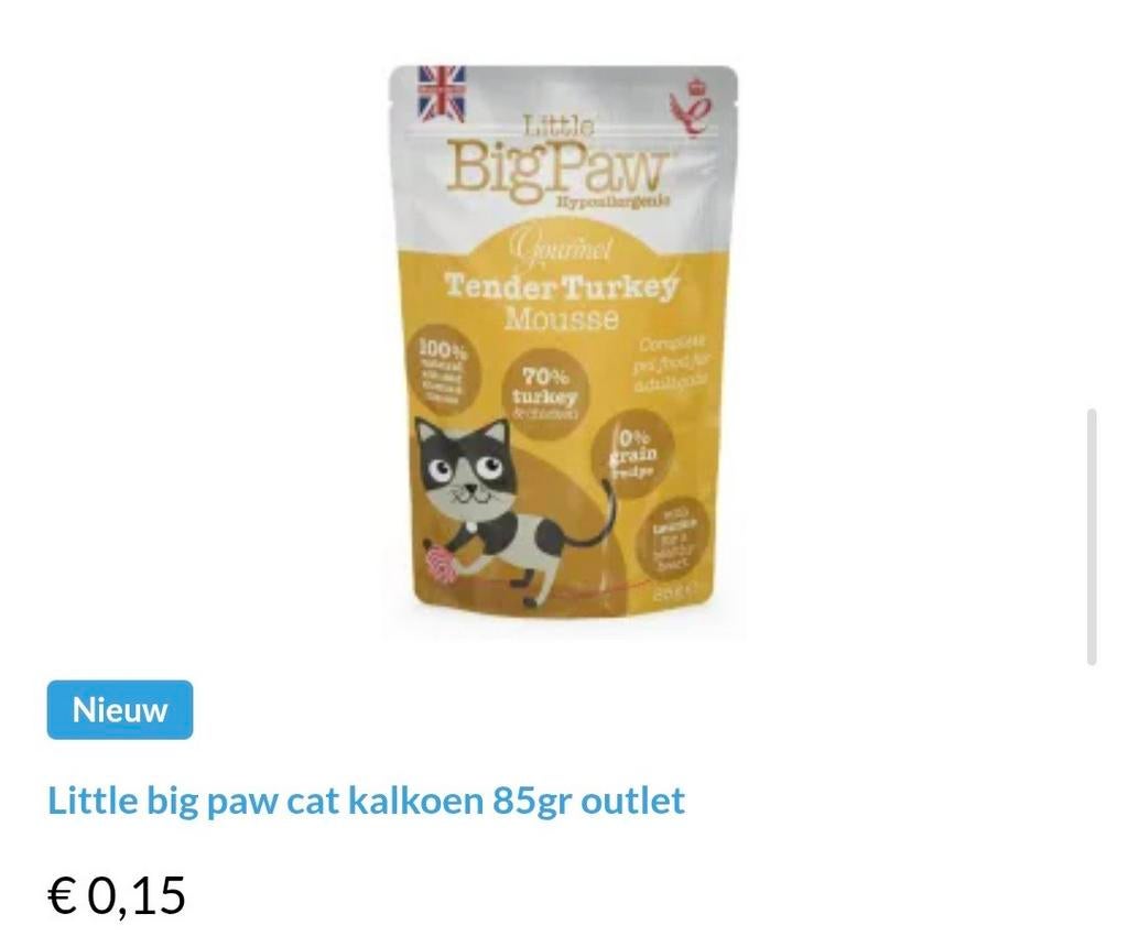 Little bigpaw cat, Dieren en Toebehoren, Dierenvoeding, Ophalen of Verzenden, Kat