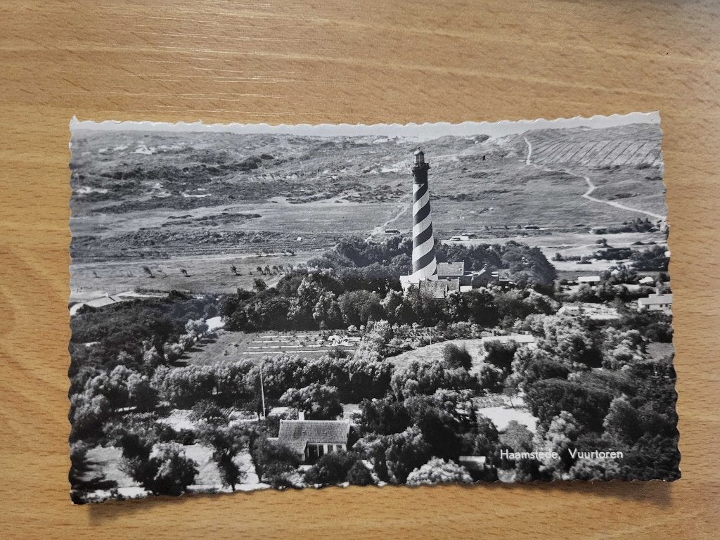 ansicht HAAMSTEDE Vuurtoren Luchtfoto Berge 1962, Ophalen of Verzenden, Voor 1920, Zeeland
