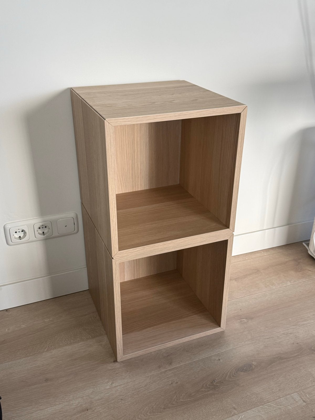 2x IKEA EKET Kastjes - Licht Eiken, Ophalen, Gebruikt