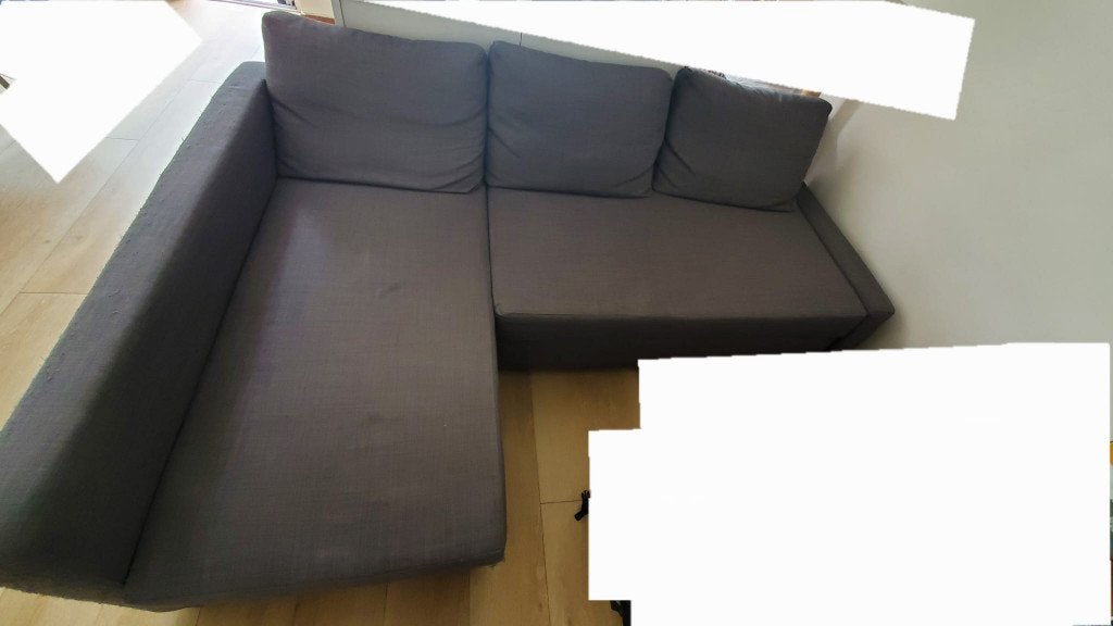 3-seater Sofa Bed L-shape, Ophalen, Kunststof, Gebruikt, 125 tot 150 cm