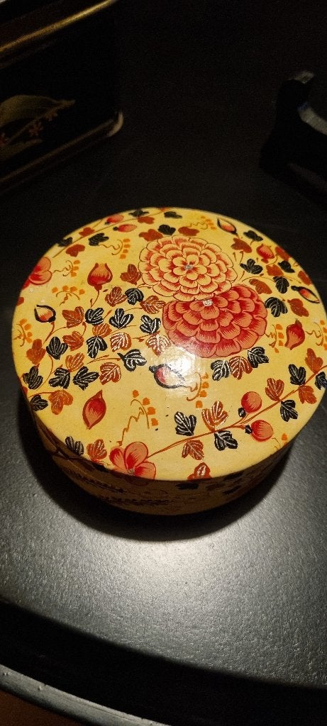 Vintage Oosters Doosje - Handgeschilderd, Ophalen of Verzenden, Gebruikt