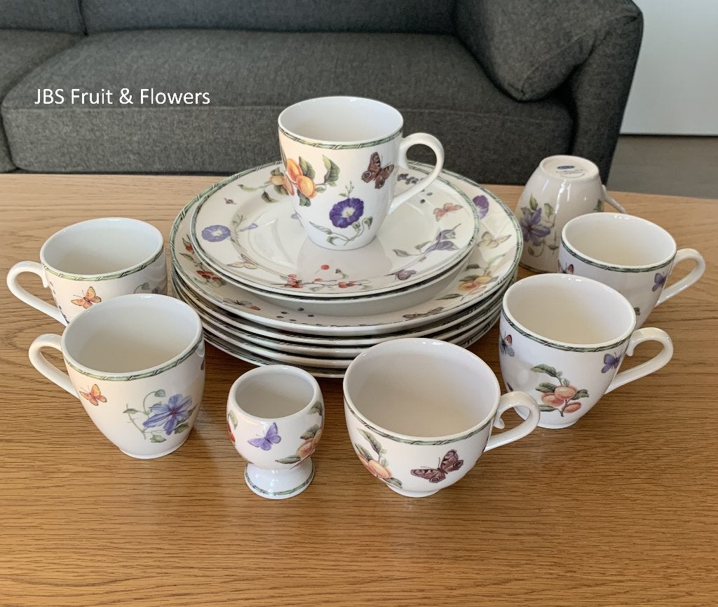 JBS Janneke Brinkman servies, Fruit & Flowers, borden mokken, Huis en Inrichting, Ophalen of Verzenden, Zo goed als nieuw, Bord(en)