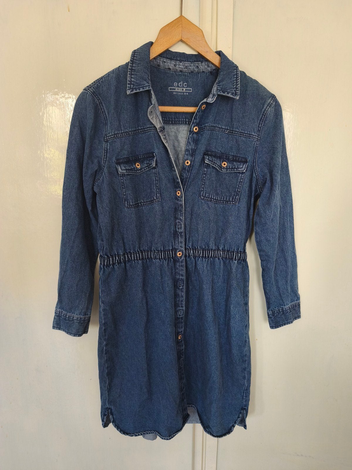 Jeans overhemd EDC by Esprit (M), Kleding | Dames, Maat 38/40 (M), Blauw, Ophalen of Verzenden, EDC by Esprit
