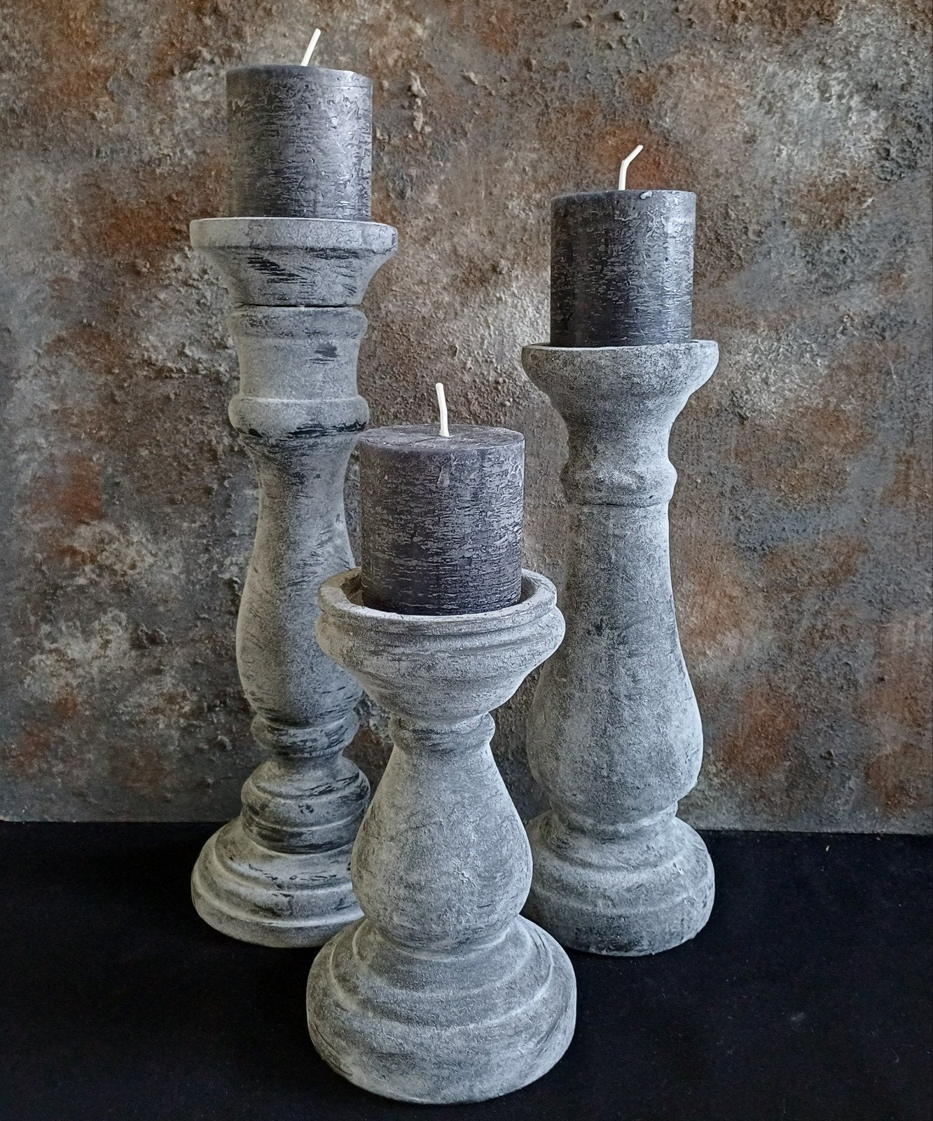 Kandelaars landelijke stijl, Ophalen of Verzenden, Hout