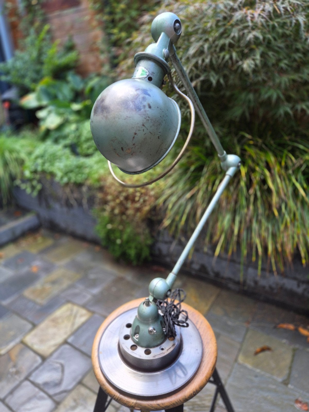 Vintage Jielde lamp ~ Vespa groen., Ophalen of Verzenden