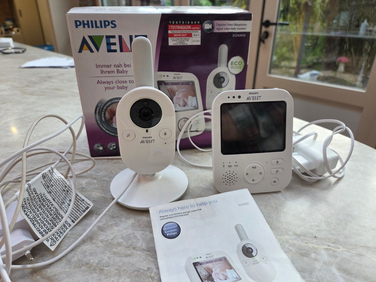 Philips Avent SCD630/26 Babyfoon met camera, Kinderen en Baby's, Babyfoons, Ophalen of Verzenden, 250 meter of meer, Camera