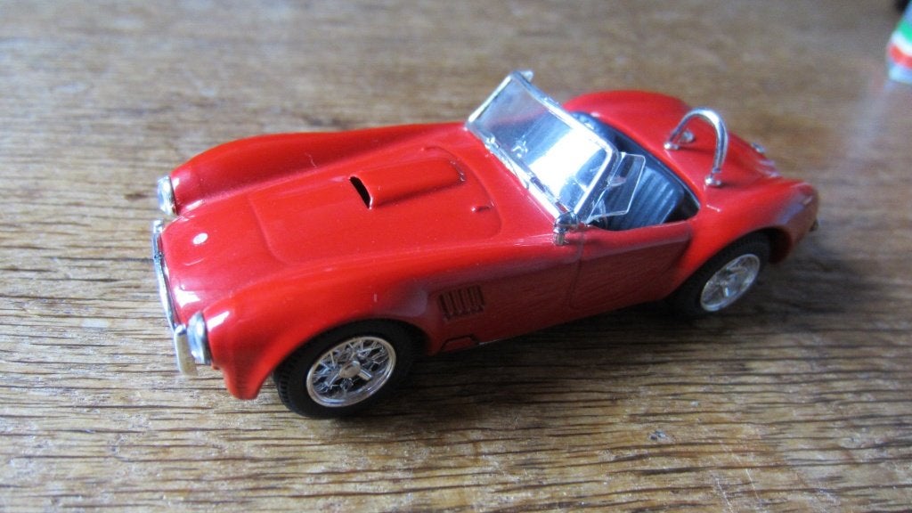AC SHELBY COBRA 1962, spyder, mèt doos, rood, van Box/Revell, Ophalen of Verzenden, Zo goed als nieuw, Auto, Overige merken