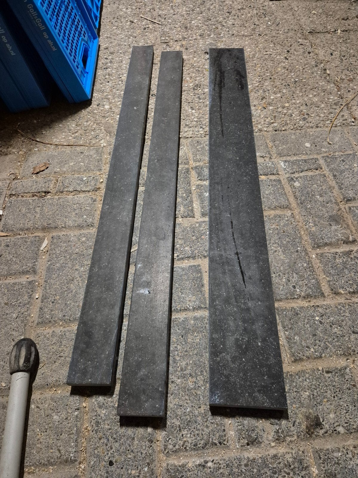 Belgisch hardstenen dorpels - 3 stuks, Ophalen, Gebruikt, Minder dan 25 mm, Overige typen