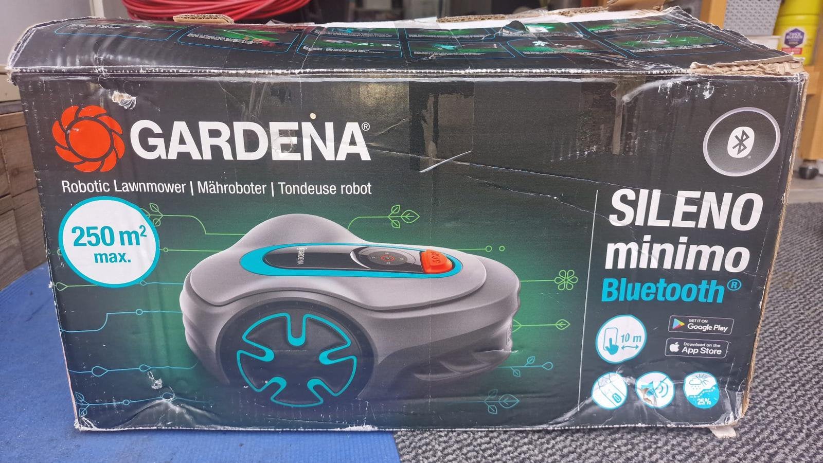 Gardena SILENO Minimo Bluetooth Robotmaaier, Tuin en Terras, Robotmaaiers, Nieuw, Bestuurbaar via app, Ophalen