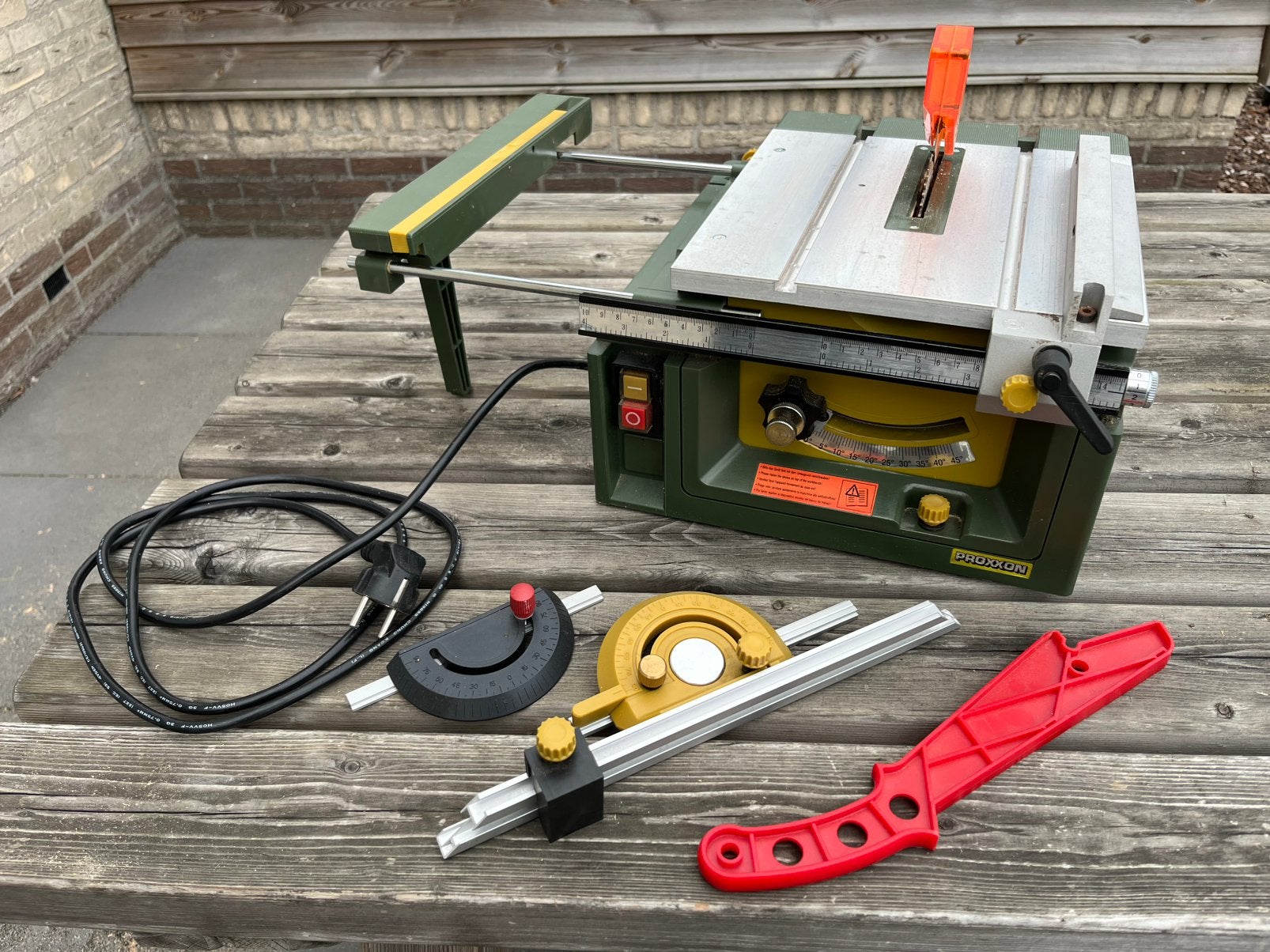Proxxon Micromot precisie tafelcirkelzaag 85mm10mm 200W 230V, Doe-het-zelf en Verbouw, Ophalen, Cirkelzaag, Zo goed als nieuw