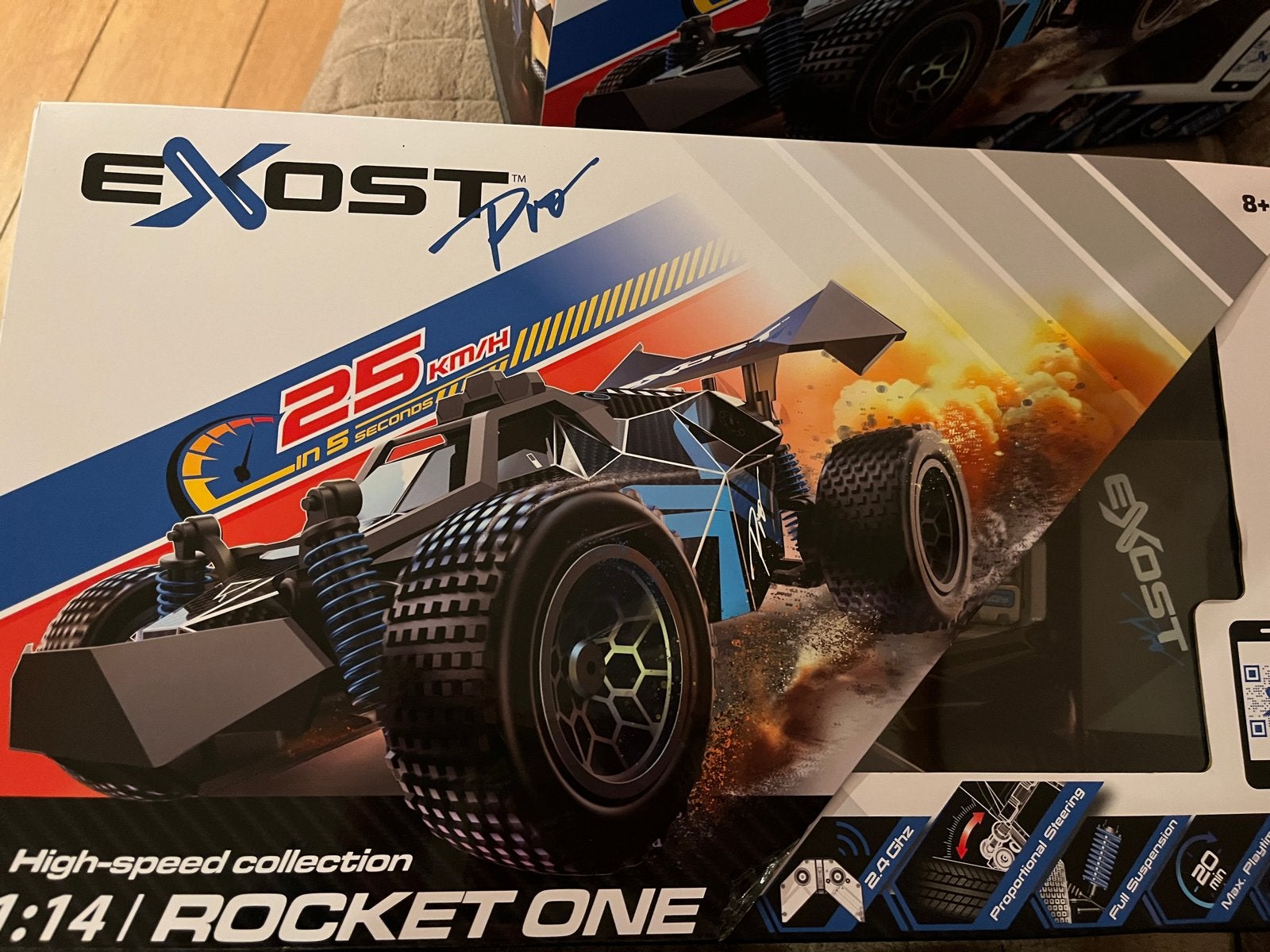 Set van 2 Exost Pro Rocket One RC auto's, Hobby en Vrije tijd, Elektro, Gebruikt, Schaal 1:14, Ophalen of Verzenden