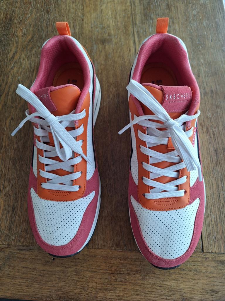 Skechers sneakers roze/oranje - Maat 41, Skechers, Ophalen of Verzenden, Roze, Sneakers of Gympen