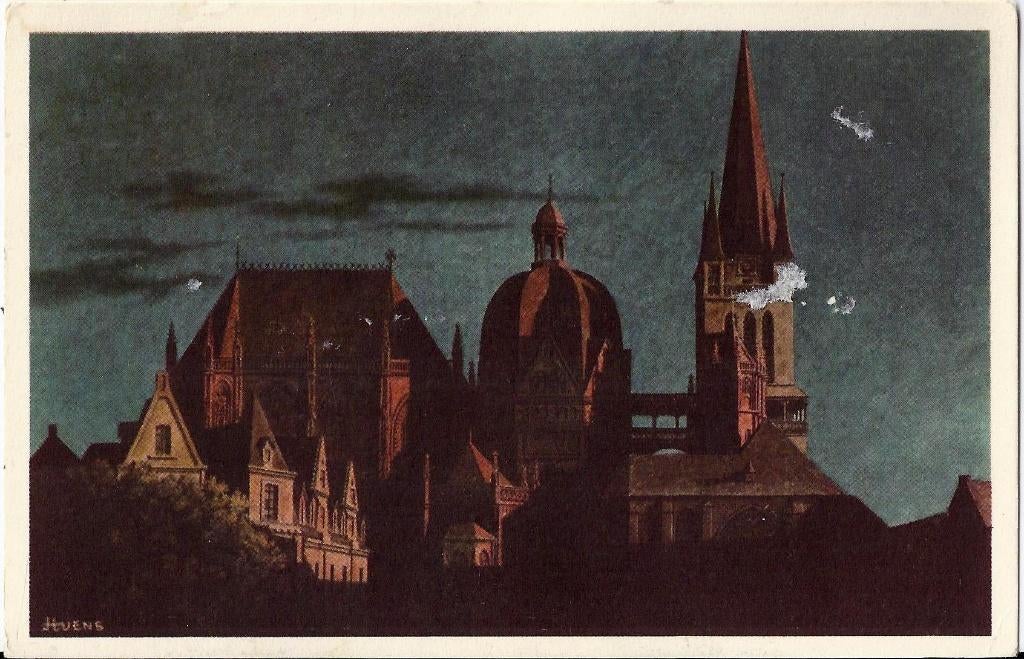 K4201 Gelopen kaart de dom te Aken, Ophalen of Verzenden, 1960 tot 1980, Gelopen