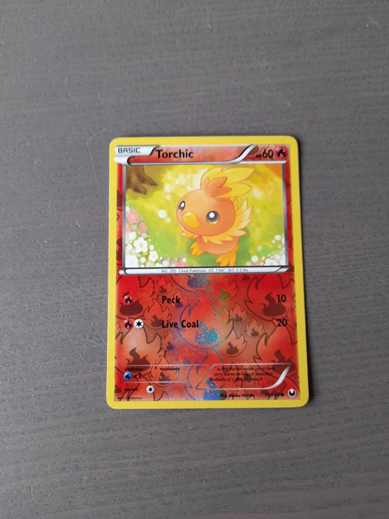 Dark explorers 15/108 torchic reverse, Ophalen of Verzenden, Zo goed als nieuw, Losse kaart, Foil