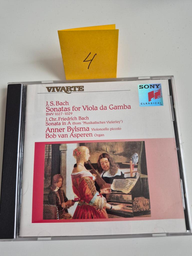 J.S. Bach Sonatas for Viola da Gamba - Anner Bijlsma CD, Ophalen of Verzenden, Barok, Zo goed als nieuw, Kamermuziek