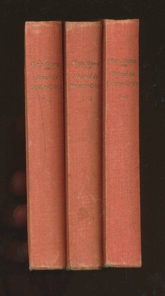 DUMAS, De Graaf van Monte-Cristo (6 dl in 3 ban) 2e dr. 1938, Gelezen, Ophalen of Verzenden, Nederland, Dumas, A