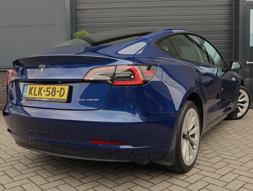 Tesla Model 3 Long Range AWD 75 kWh | 95.4% SOH | Autopilot, Auto's, Automaat, Stof, Gebruikt, Zwart