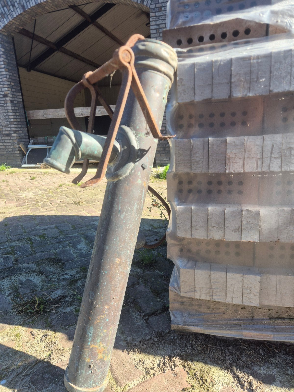 Antieke waterpomp veel patina TEAB, Tuin en Terras, Ophalen, Gebruikt, Handmatig, Overige typen